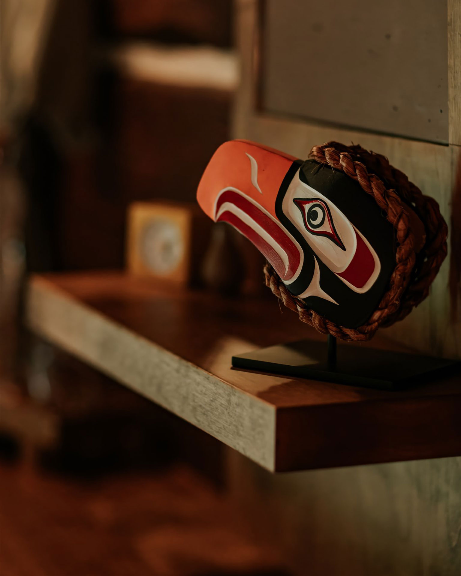 Homalco artwork at Fawn Bluff